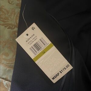 Alex & Eve Navy Dress with Tag
